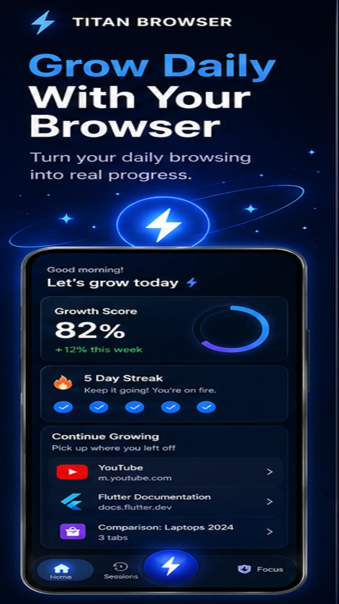 Titan Browser: Grow Daily screenshot